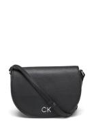 Ck Daily Saddle Bag Pebble Bags Small Shoulder Bags-crossbody Bags Black Calvin Klein