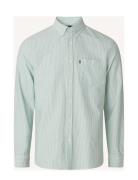 Casual Striped Oxford B.d Shirt Tops Shirts Casual Green Lexington Clothing