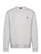 Matteo Organic Cotton Crew Sweatshirt Tops Sweatshirts & Hoodies Sweatshirts Grey Lexington Clothing