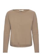 Vigga Tee Loose Shirt Tops T-shirts & Tops Long-sleeved Brown Rethinkit
