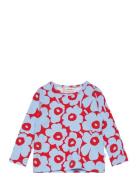 Ouli Mini Unikko I Tops T-shirts Long-sleeved T-Skjorte Multi/patterned Marimekko