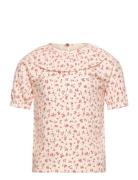 T-Shirt Ss Crepe Tops T-Kortærmet Skjorte Pink Creamie