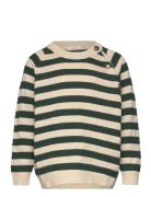 O-Neck Knit Light Sweater Tops Knitwear Pullovers Green Petit Piao