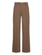 Recy Sportina Pin Perry Pants Bottoms Trousers Wide Leg Brown Mads Nørgaard