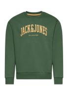 Jjejosh Sweat Crew Neck Noos Jnr Tops Sweatshirts & Hoodies Sweatshirts Green Jack & J S