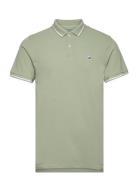Pique Polo Tops Polos Short-sleeved Green Lee Jeans