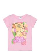 Short-Sleeved T-Shirt Tops T-Kortærmet Skjorte Pink Løvernes Konge