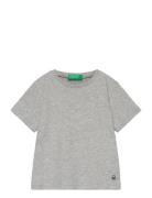 T-Shirt Tops T-Kortærmet Skjorte Grey United Colors Of Benetton