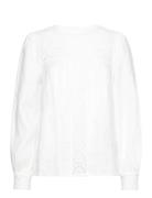 Rinesa - Shirt Tops Shirts Long-sleeved White Claire Woman