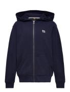 Badge Lb Zip Through Hoodie Tops Sweatshirts & Hoodies Hoodies Navy Lee Jeans