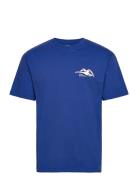 Swans T-Shirt Tops T-Kortærmet Skjorte Blue Makia