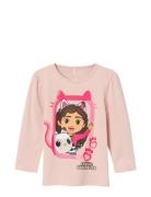 Nmfnessie Gabby Ls Top Noos Vde Tops T-shirts Long-sleeved T-Skjorte Pink Name It