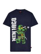 Lwtano 308 - T-Shirt S/S Tops T-Kortærmet Skjorte Navy LEGO Kidswear