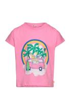 Short Sleeves Tee-Shirt Tops T-Kortærmet Skjorte Pink Billieblush