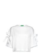 T-Shirt Tops T-shirts & Tops Short-sleeved White United Colors Of Benetton