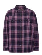 Seasonal Western Shirt Tops Shirts Long-sleeved Purple Lee Jeans