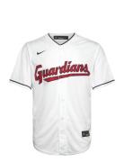 Cleveland Guardians Nike Official Replica Home Jersey Tops T-Kortærmet Skjorte White NIKE Fan Gear