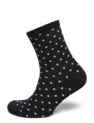 Pcsebby Glitter Long Pattern Noos Bc Lingerie Socks Regular Socks Black Pieces