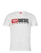 T-Diegor-Div T-Shirt Tops T-Kortærmet Skjorte White Diesel