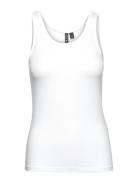 Pcsirene Tank Top Jrs Noos Tops T-shirts & Tops Sleeveless White Pieces