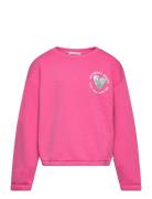 Sequin Artwork Sweatshirt Tops Sweatshirts & Hoodies Sweatshirts Pink Tom Tailor