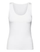 Objleena S/L Tank Top Noos Tops T-shirts & Tops Sleeveless White Object