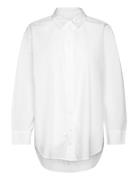 Savannapw Sh Tops Shirts Long-sleeved White Part Two