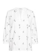 Rikkeliza - Shirt Tops Blouses Long-sleeved White Claire Woman