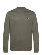 Crew Neck Fly Fleece Sport Sweatshirts & Hoodies Sweatshirts Khaki Green Lyle & Scott Sport