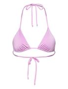 Strappy Triangle Bikini Top Swimwear Bikinis Bikini Tops Triangle Bikinitops Pink Understatement Underwear