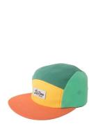 Block Orange/Green 5-Panel Accessories Headwear Caps Multi/patterned Lil' Boo