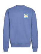 Geo Back Print Sweatshirt Tops Sweatshirts & Hoodies Sweatshirts Blue Penfield