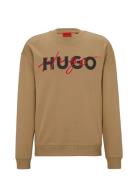 Droyko Tops Sweatshirts & Hoodies Sweatshirts Beige HUGO