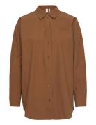 Pippars Shirt Tops Shirts Long-sleeved Brown Résumé