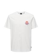 Onskye Reg Photo Ss Tee Tops T-Kortærmet Skjorte White ONLY & SONS