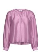 Mschvarsha Romina Top Tops Blouses Long-sleeved Pink MSCH Copenhagen
