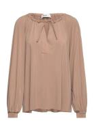 Ellis - Day Wish Tops Blouses Long-sleeved Beige Day Birger Et Mikkelsen