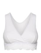 Crossover Sleeping & Nursing Bra Lingerie Bras & Tops Maternity Bras White Carriwell