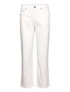 Cumonja Jeans Malou Fit Cropped Bottoms Trousers Straight Leg White Culture