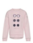 Cotton-Blend Message Sweatshirt Tops Sweatshirts & Hoodies Sweatshirts Pink Mango