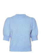 Vmdoffy 2/4 O-Neck Pullover Ga Noos Tops Knitwear Jumpers Blue Vero Moda