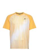 Performance T-Shirt Men Tops T-Kortærmet Skjorte Yellow Head
