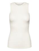 Alberte S´less Silk Top Tops T-shirts & Tops Sleeveless White Gai+Lisva