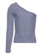 Tempere Tee Tops T-shirts Long-sleeved T-Skjorte Blue Grunt