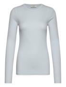 Bs Margrethe Regular Fit T-Shirt Tops T-shirts & Tops Long-sleeved Blue Bruun & Stengade