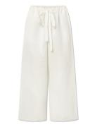 Sonja Pants Bottoms Trousers Wide Leg Cream STUDIO FEDER