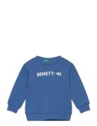 Sweater L/S Tops Sweatshirts & Hoodies Sweatshirts Blue United Colors Of Benetton