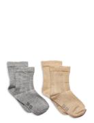 Ankle Sock W. Lurex  Sokker Strømper Grey Minymo