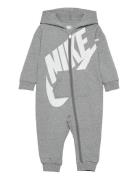 Baby French Terry All Day Play Coverall / Nkn All Day Play C Langærmet Body Grey Nike