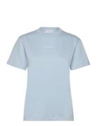 Multi Logo Regular T-Shirt Tops T-shirts & Tops Short-sleeved Blue Calvin Klein